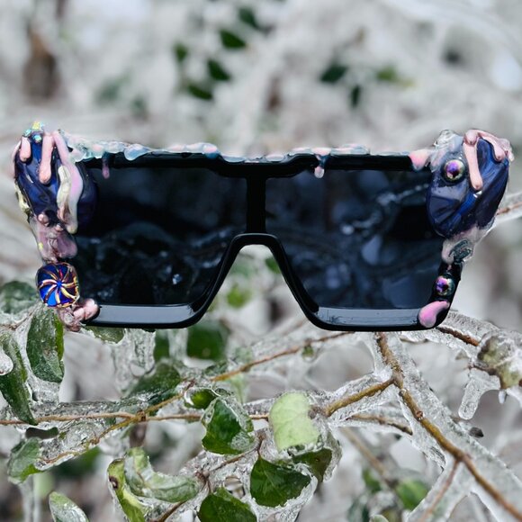 Oversized UFO Galaxy Sunglasses by Drip Creations main image 4